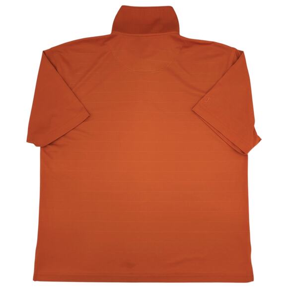 Champions Tour Polo Shirt Mens XL Orange Golf Performance Short Sleeve Striped - Picture 7 of 11